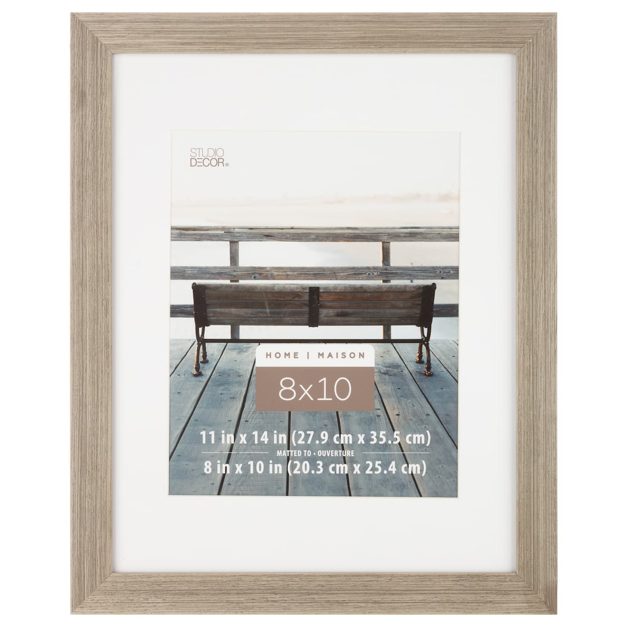 12 Pack: Grey 8" x 10" Frame with Mat, Home by Studio Décor®